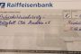 Ein großes Dankeschön an die Raiffeisenbank Wimsheim-Mönsheim